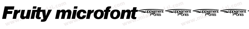 Fruity microfont字体转换